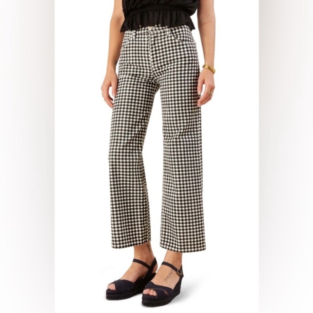 Reformation Gingham jeans